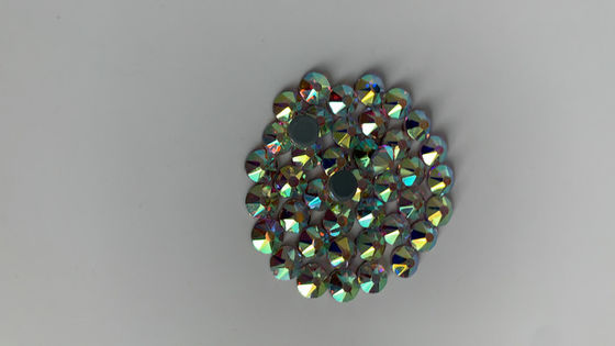 Diamantes artificiales coreanos del azul real, cristales de cristal SS4 de la parte posterior plana a Ss40