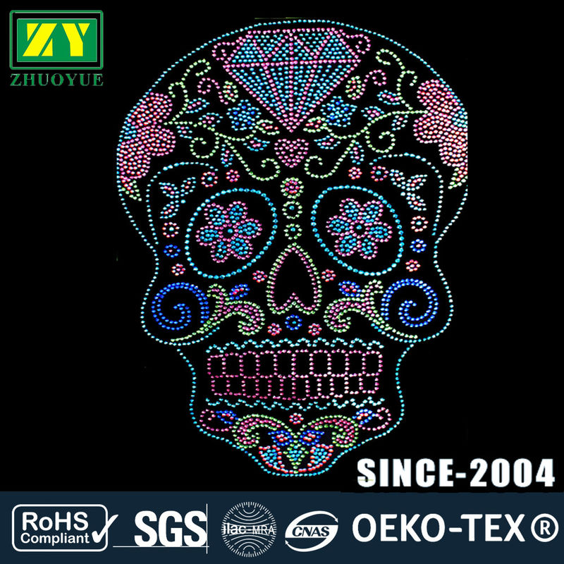 Vidrio caliente personalizado del adorno del diamante artificial del arreglo/color de encargo material de aluminio