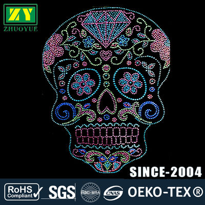 Vidrio caliente personalizado del adorno del diamante artificial del arreglo/color de encargo material de aluminio